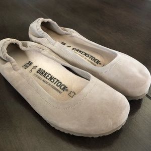 Birkenstock Celina Tan Suede Flats Size 38